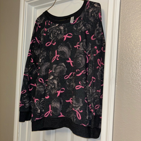 Torrid Pink Ribbon Sweatshirt - Picture 2 of 3